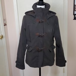 Grey Jacket with Green Tones